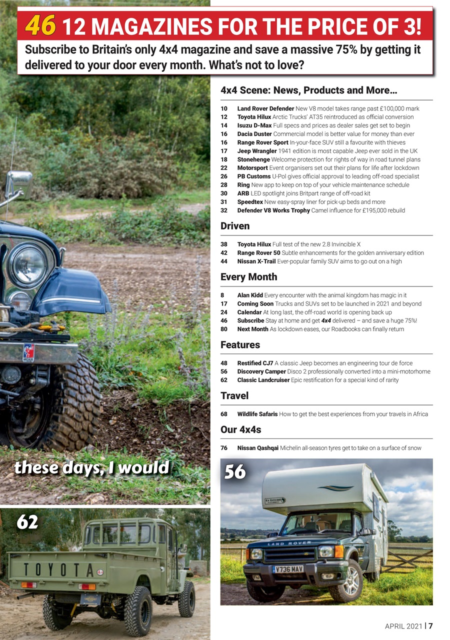 Overlander 4X4 Preview Pages