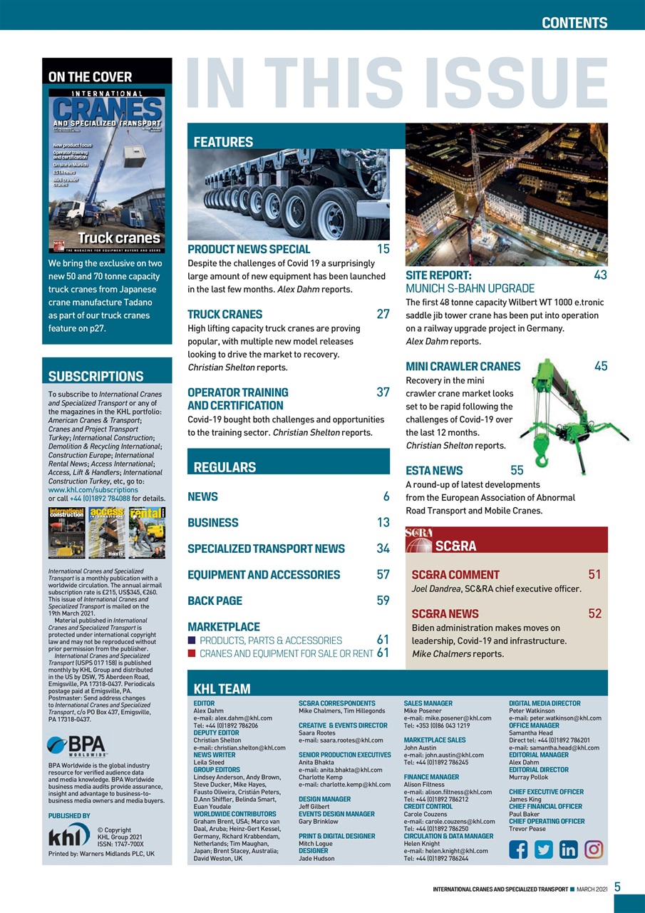 Int. Cranes and Specialized Transp Preview Pages