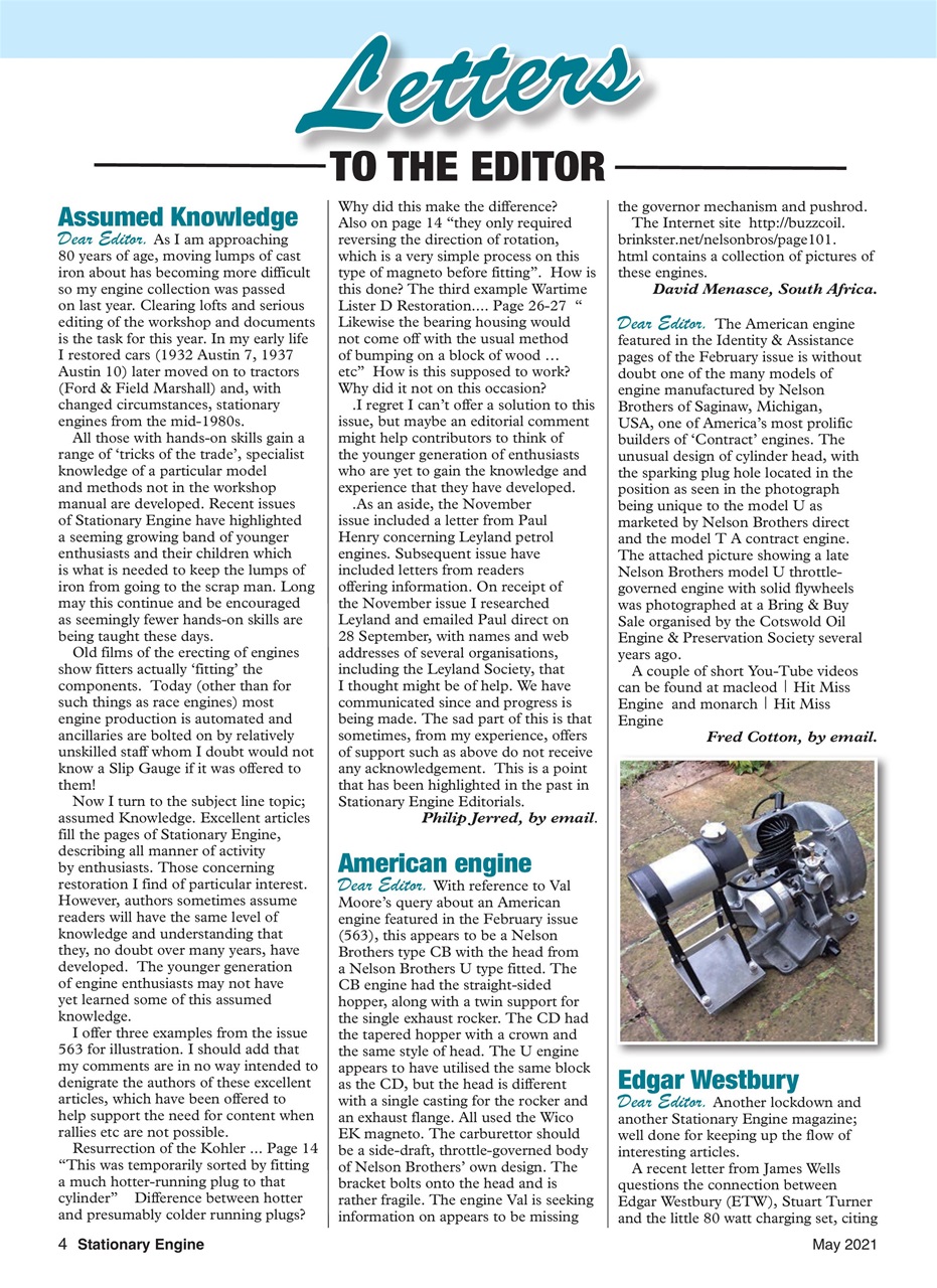 Stationary Engine Preview Pages