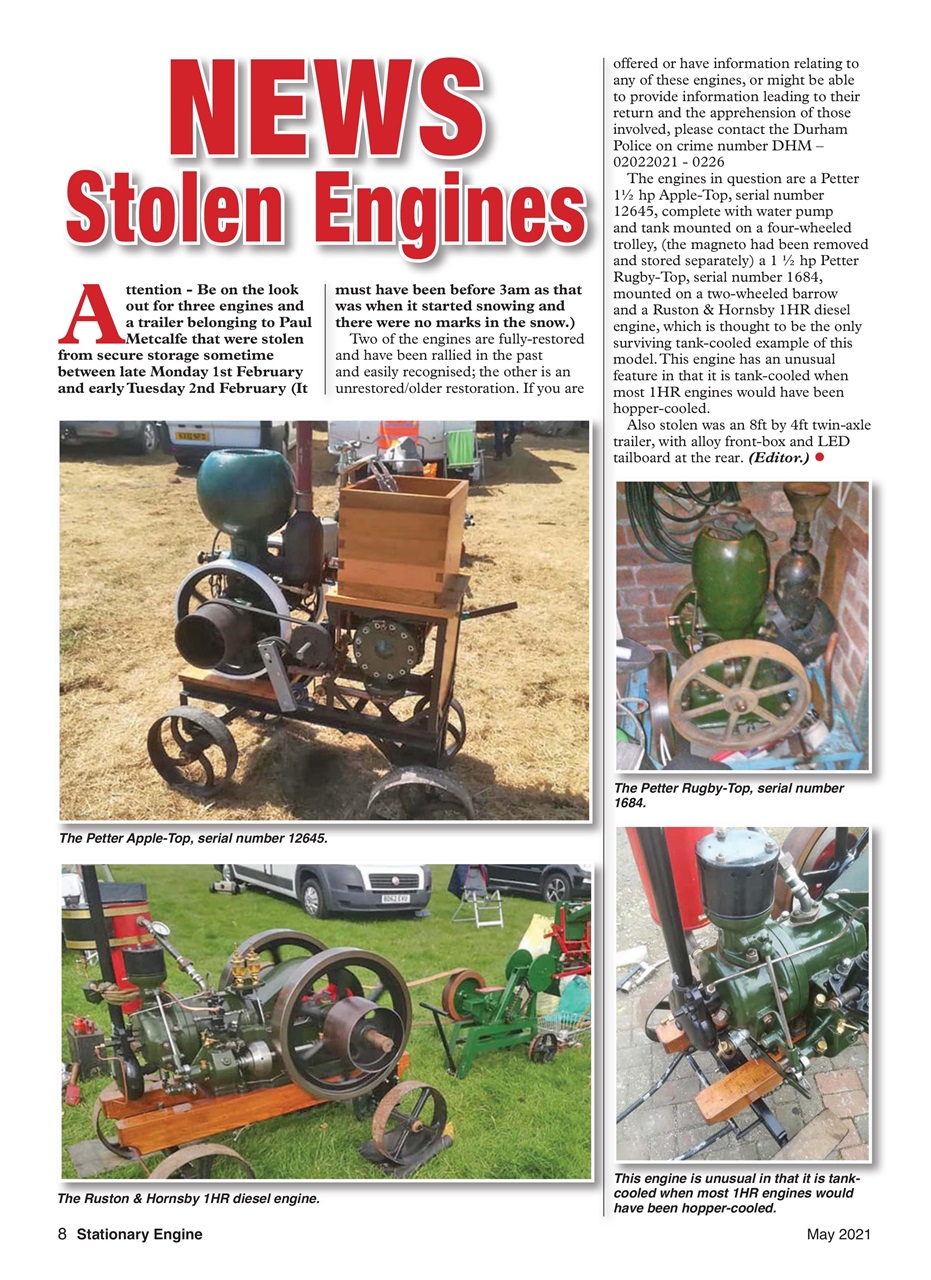 Stationary Engine Preview Pages