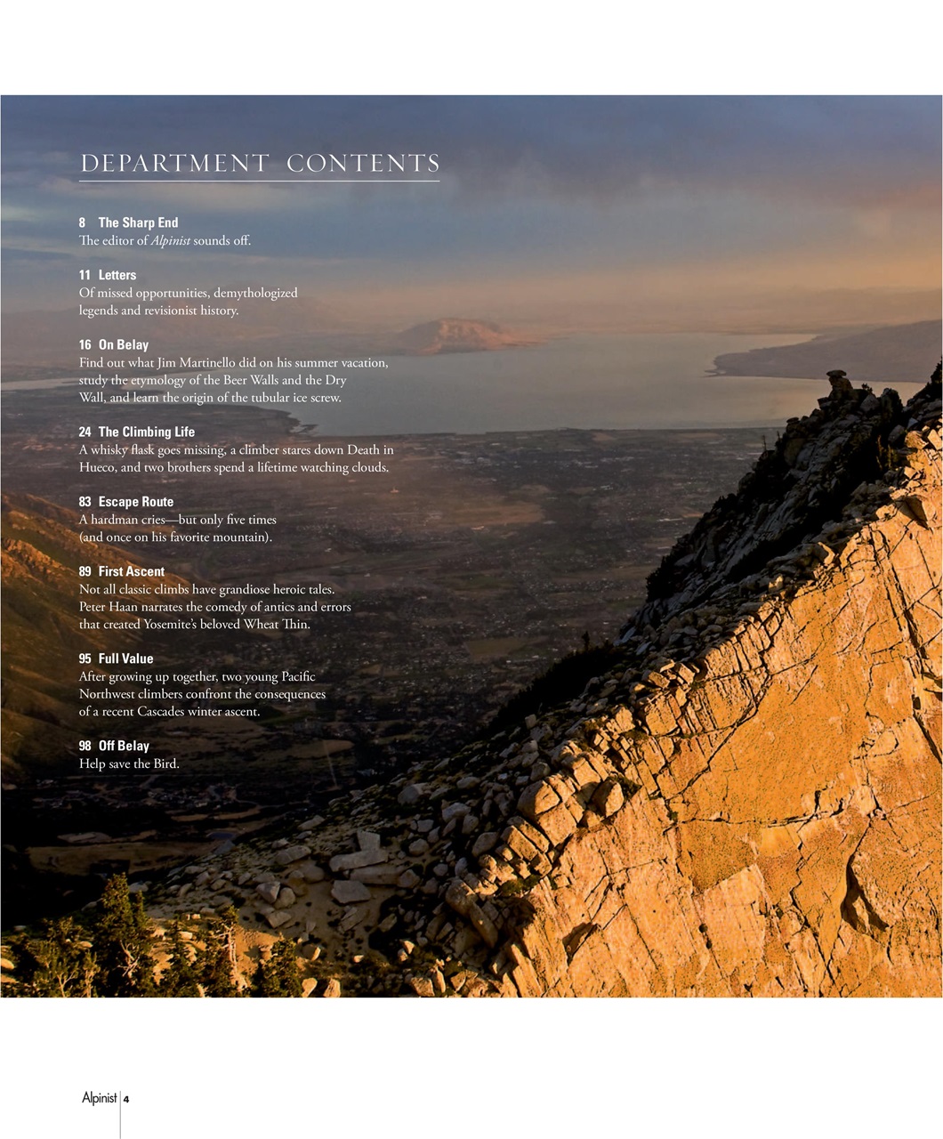 Alpinist Preview Pages