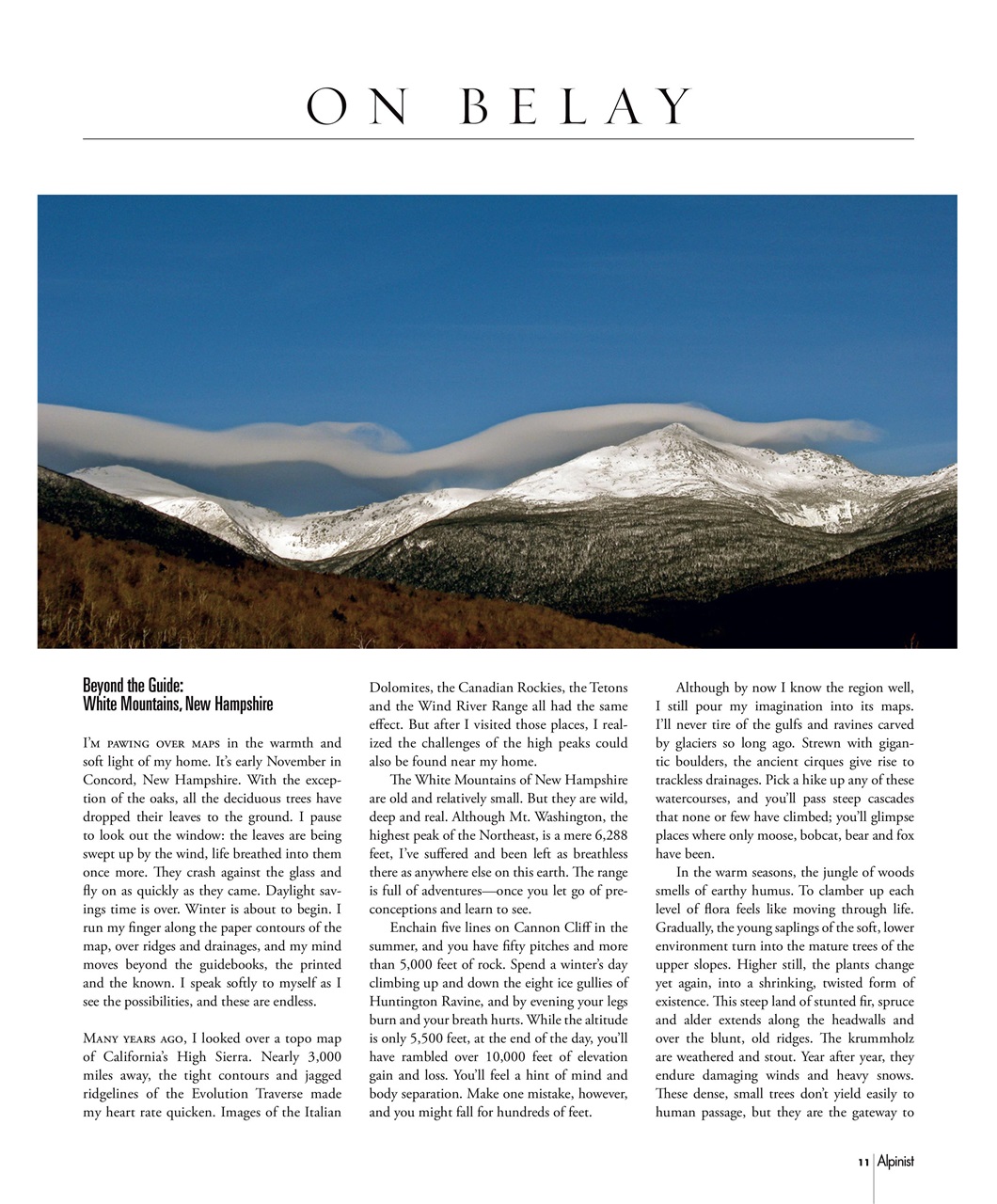 Alpinist Preview Pages