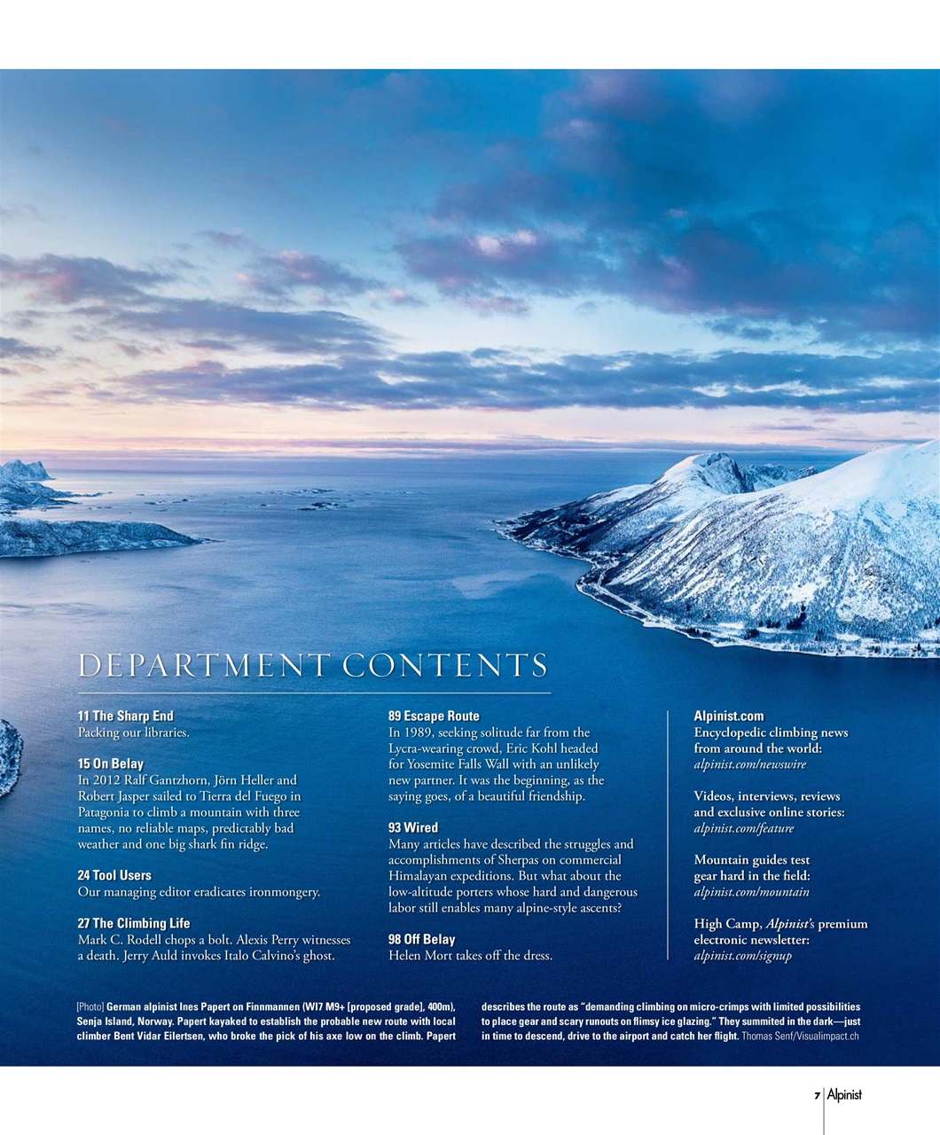 Alpinist Preview Pages