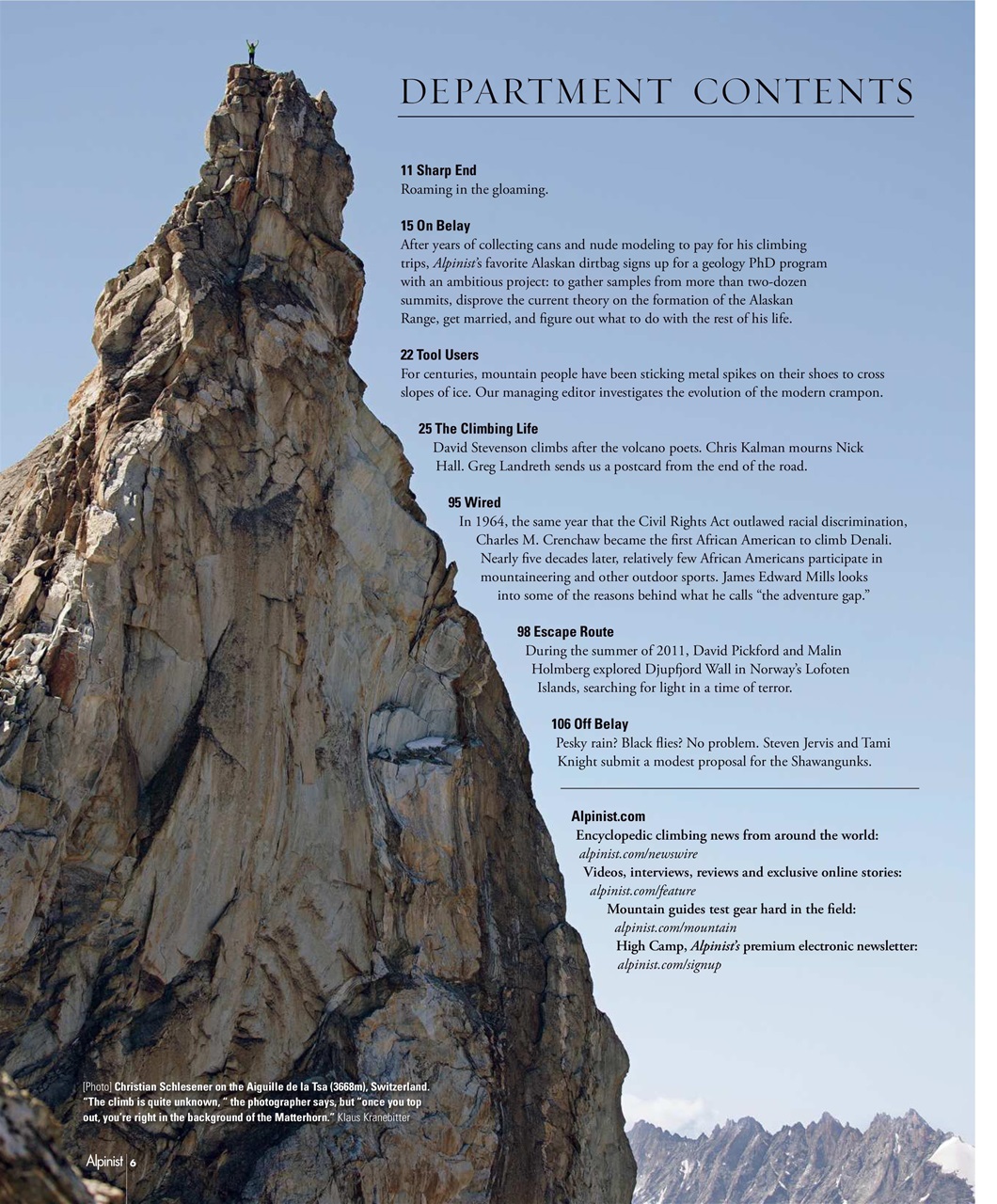 Alpinist Preview Pages