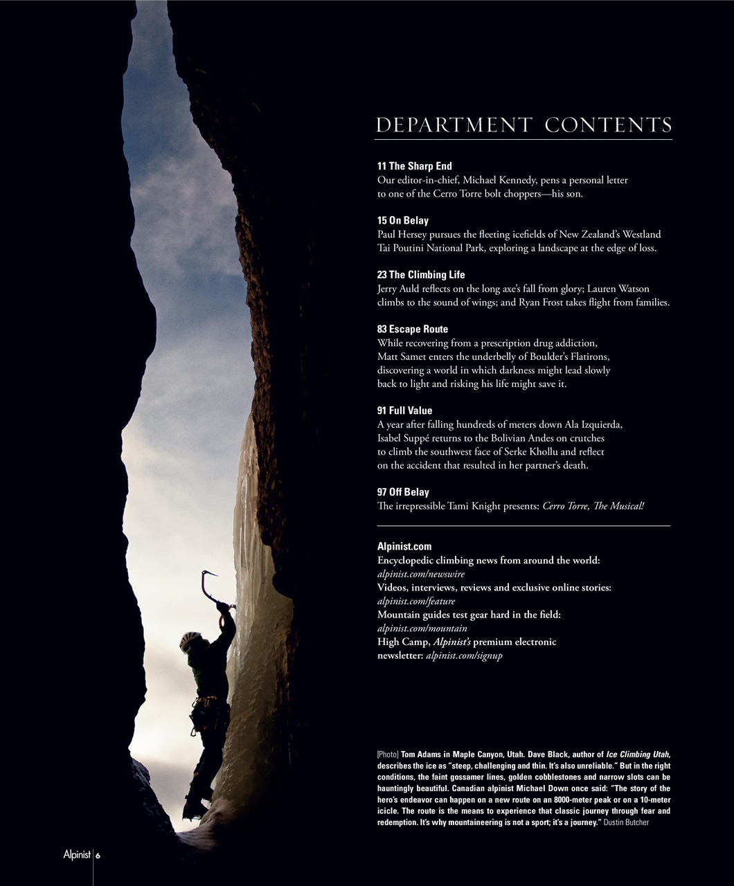 Alpinist Preview Pages