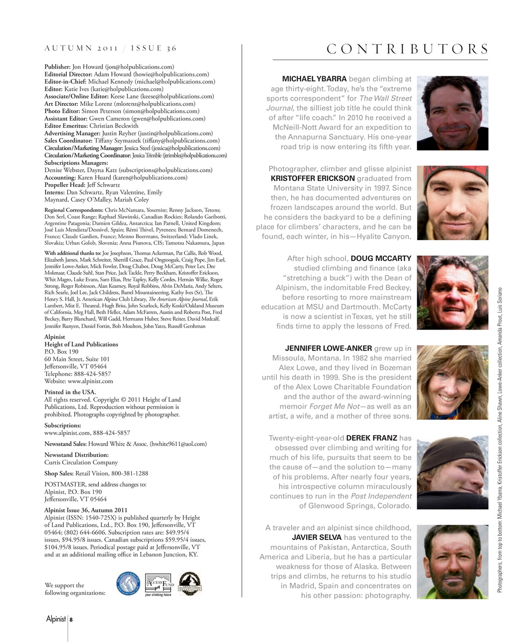 Alpinist Preview Pages