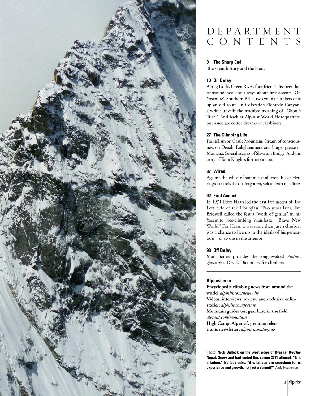 Alpinist Preview Pages