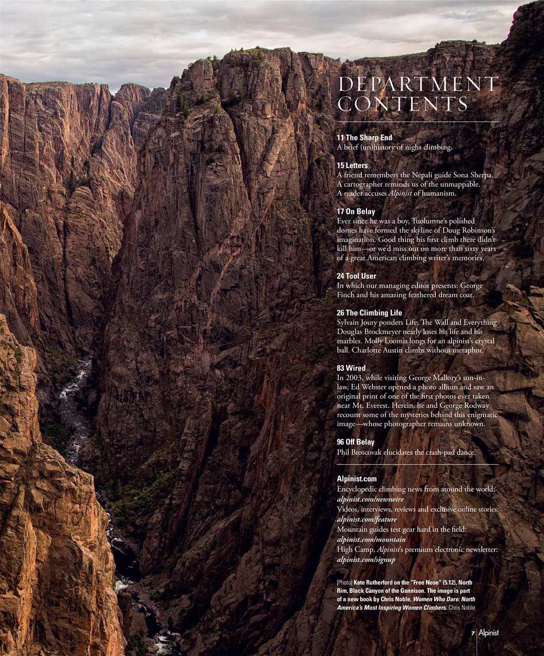 Alpinist Preview Pages