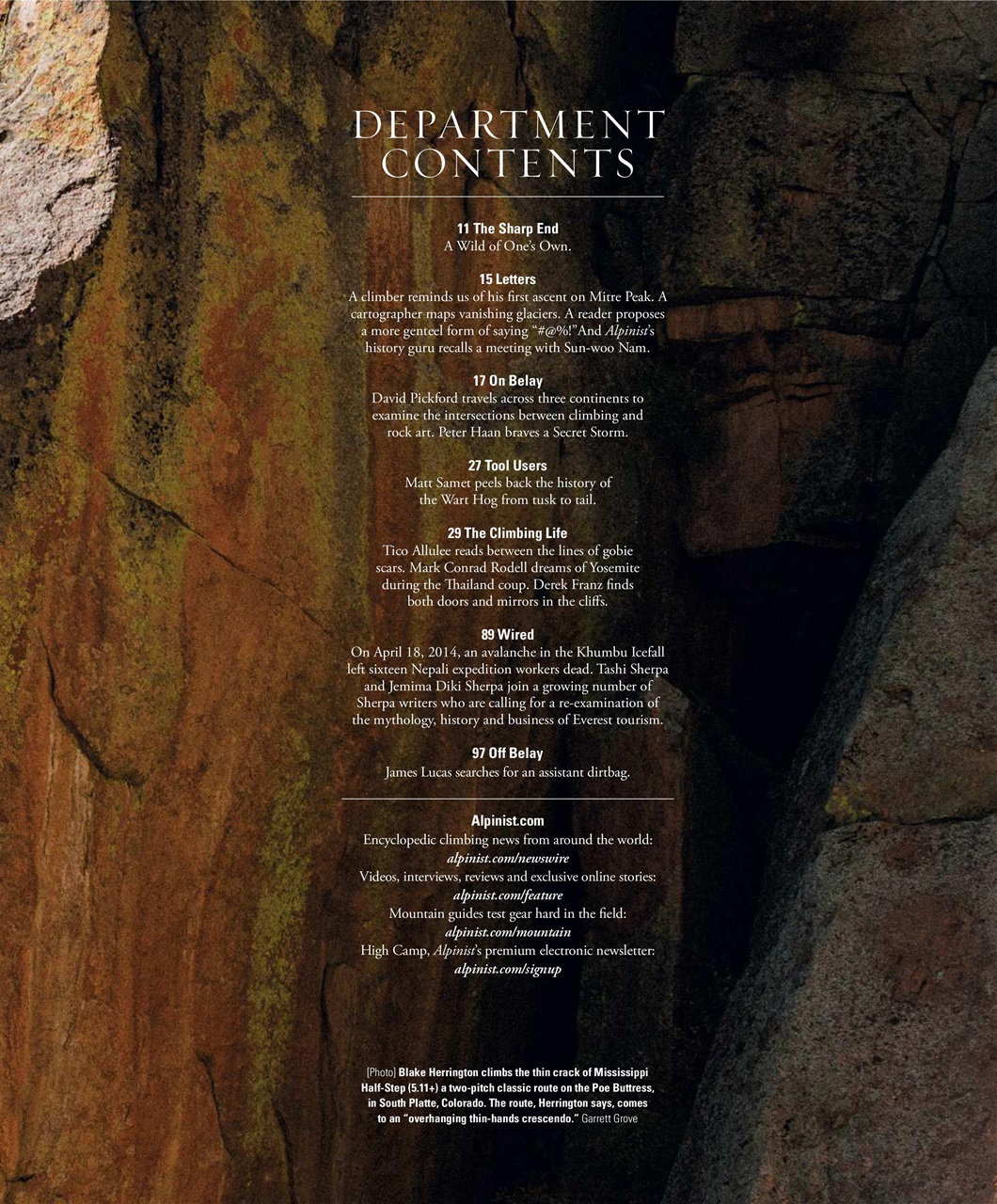 Alpinist Preview Pages