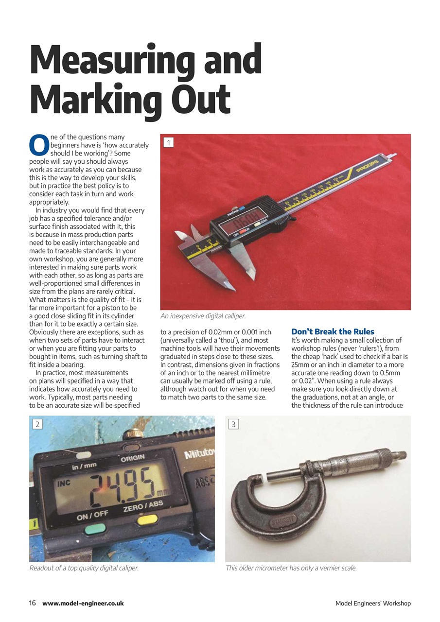 Model Engineer & Workshop Magazine Preview Pages
