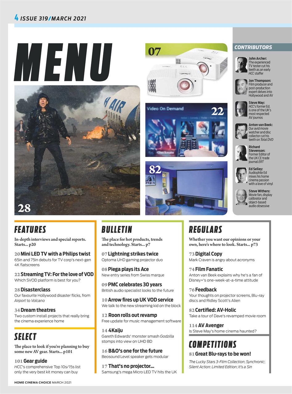 Home Cinema Choice Preview Pages