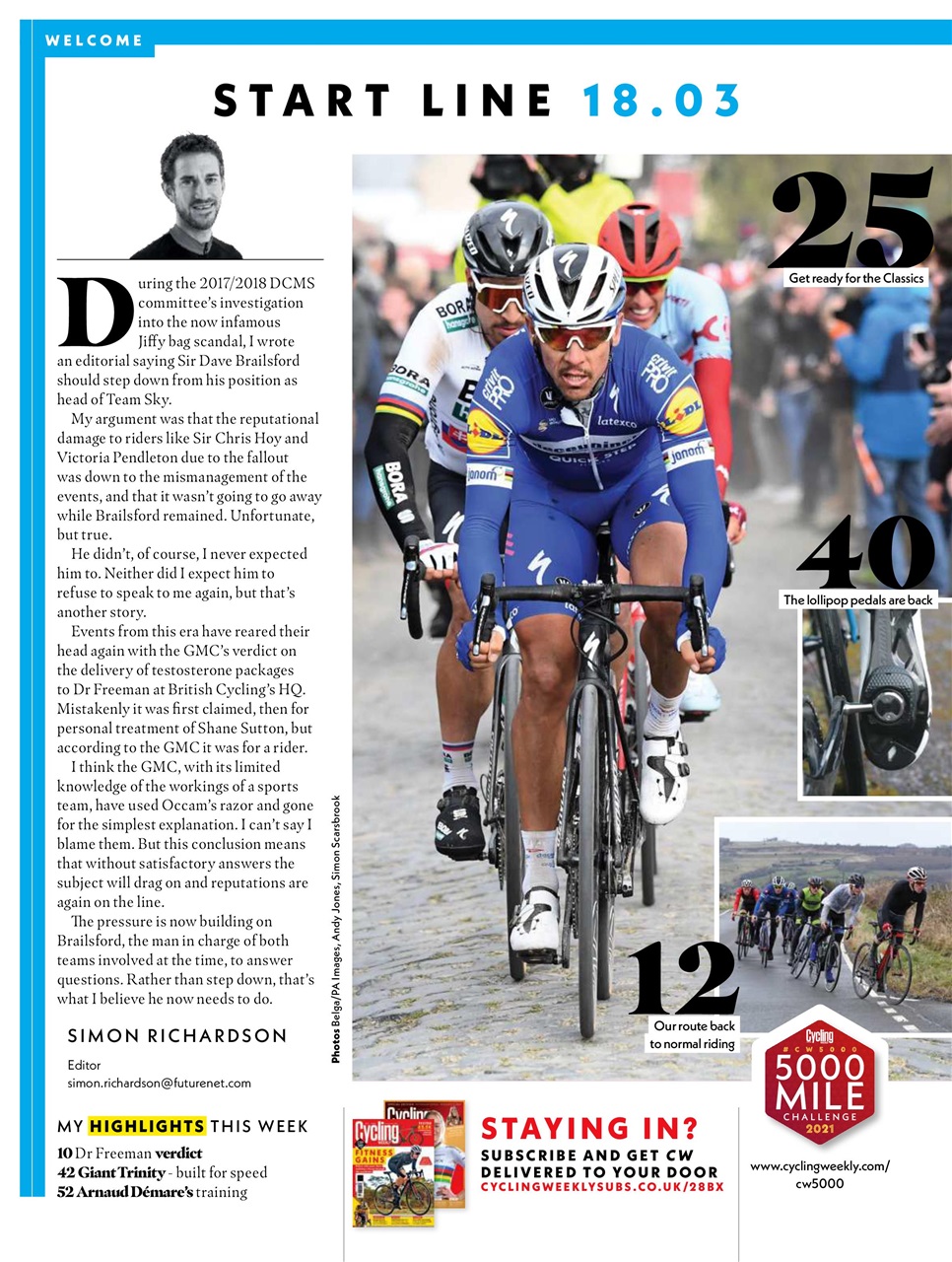 Cycling Weekly Preview Pages