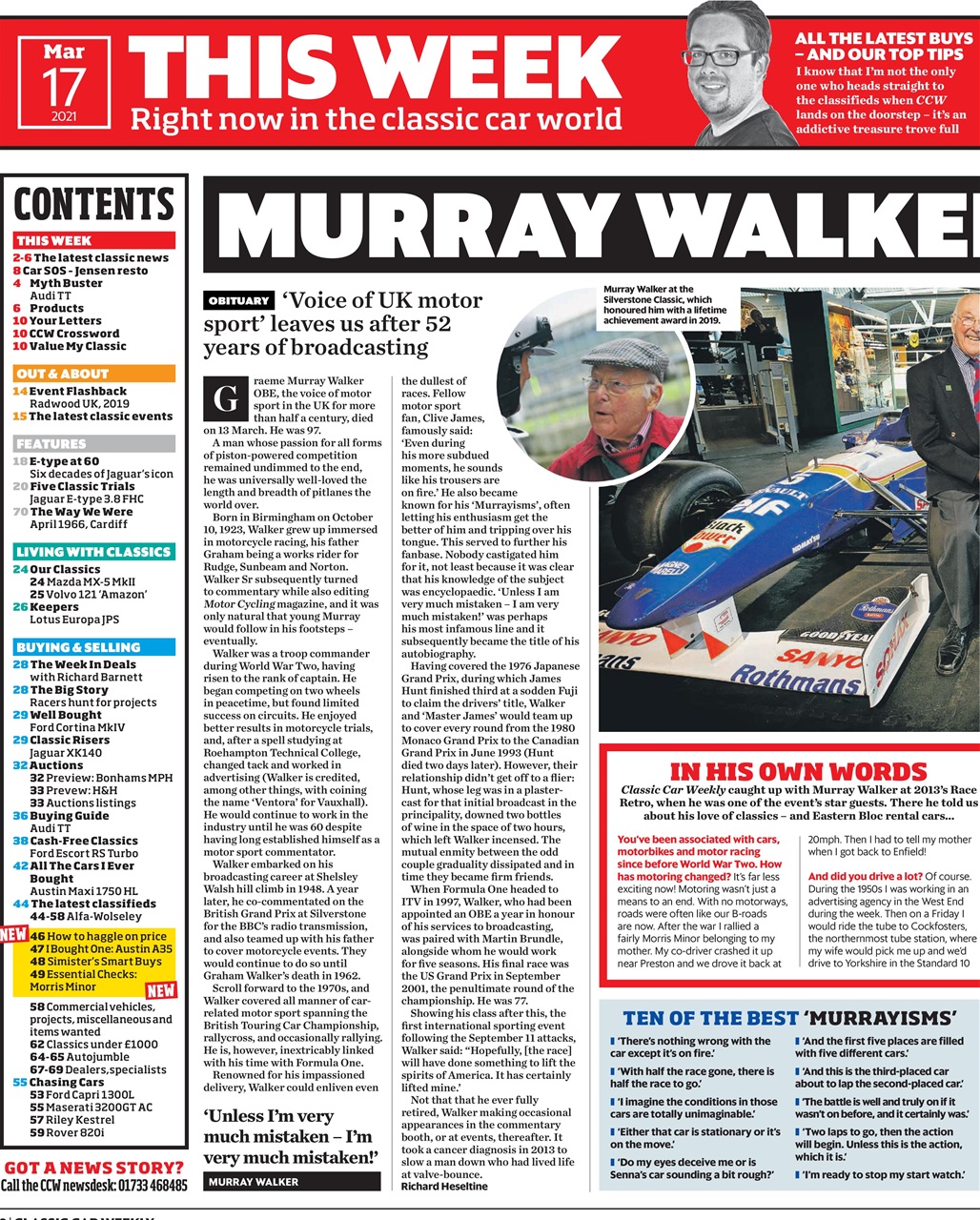 Classic Car Weekly Preview Pages