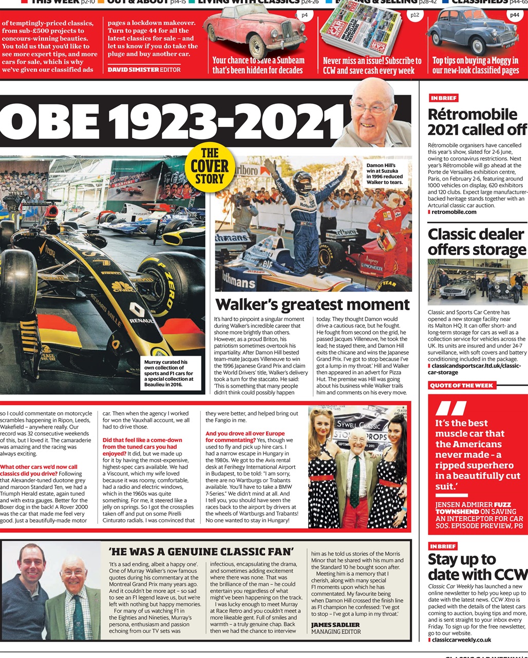 Classic Car Weekly Preview Pages