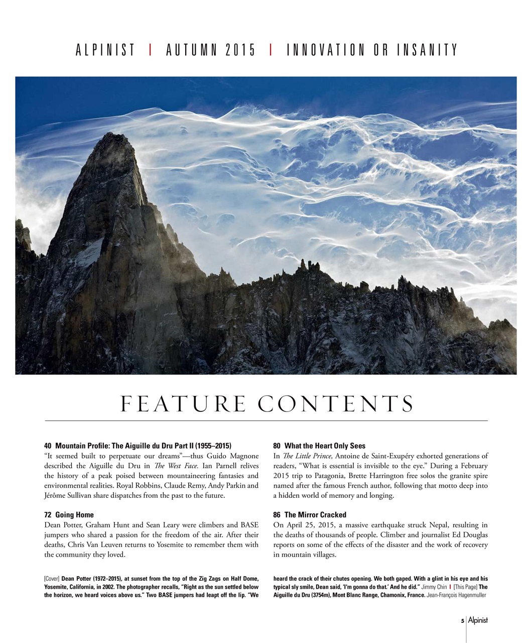 Alpinist Preview Pages