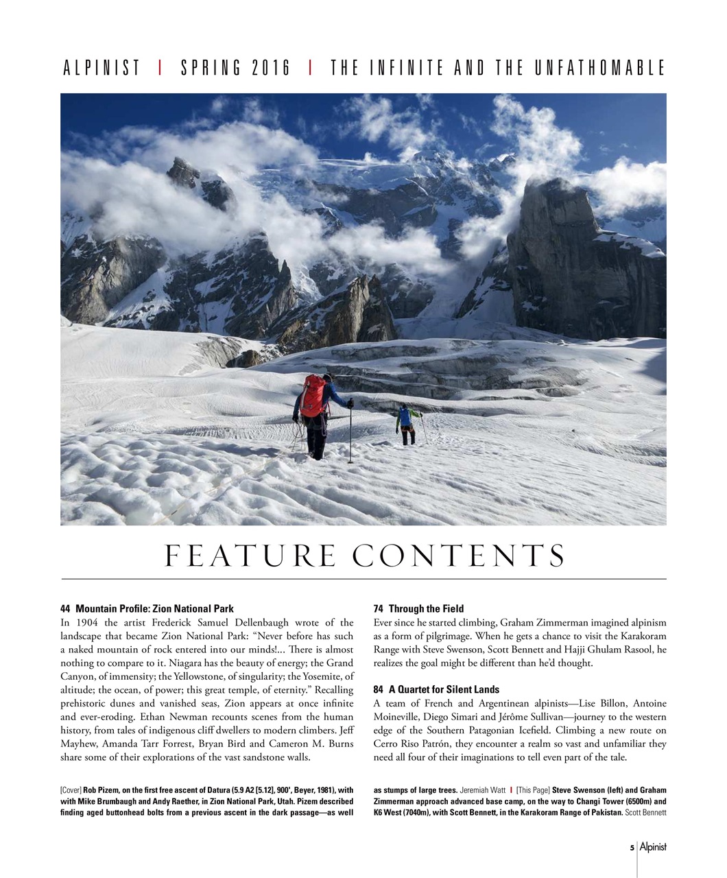 Alpinist Preview Pages