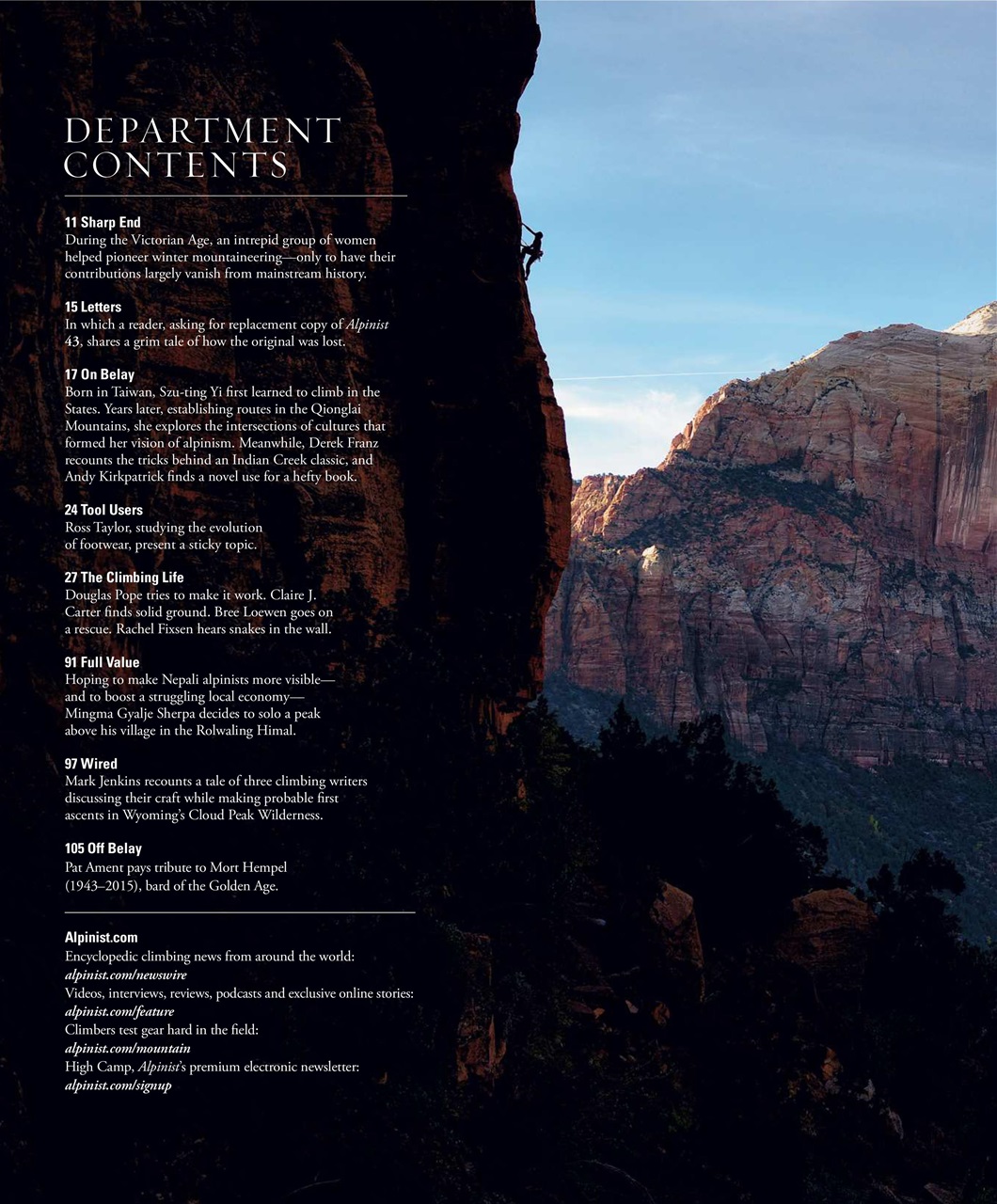 Alpinist Preview Pages