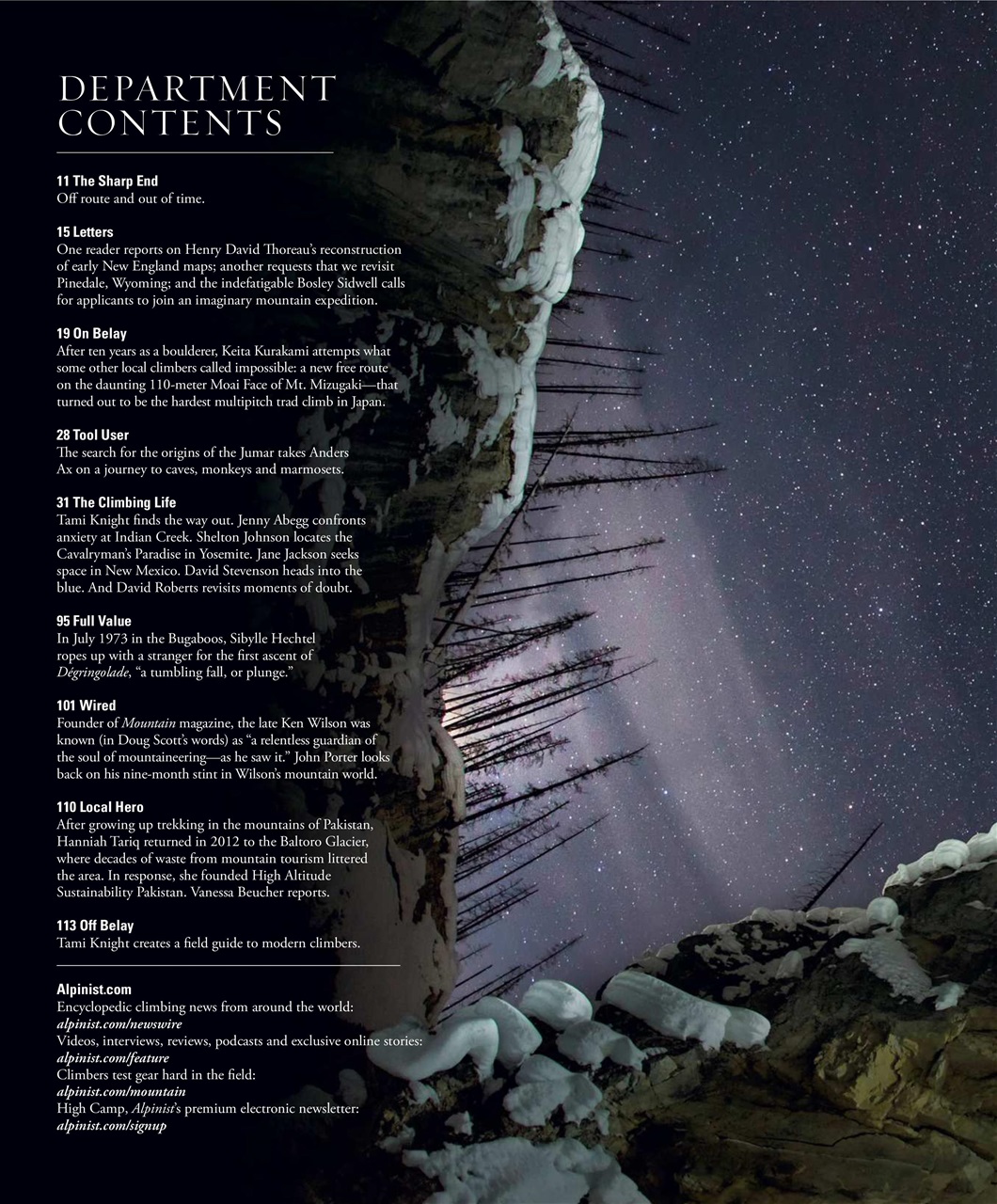 Alpinist Preview Pages