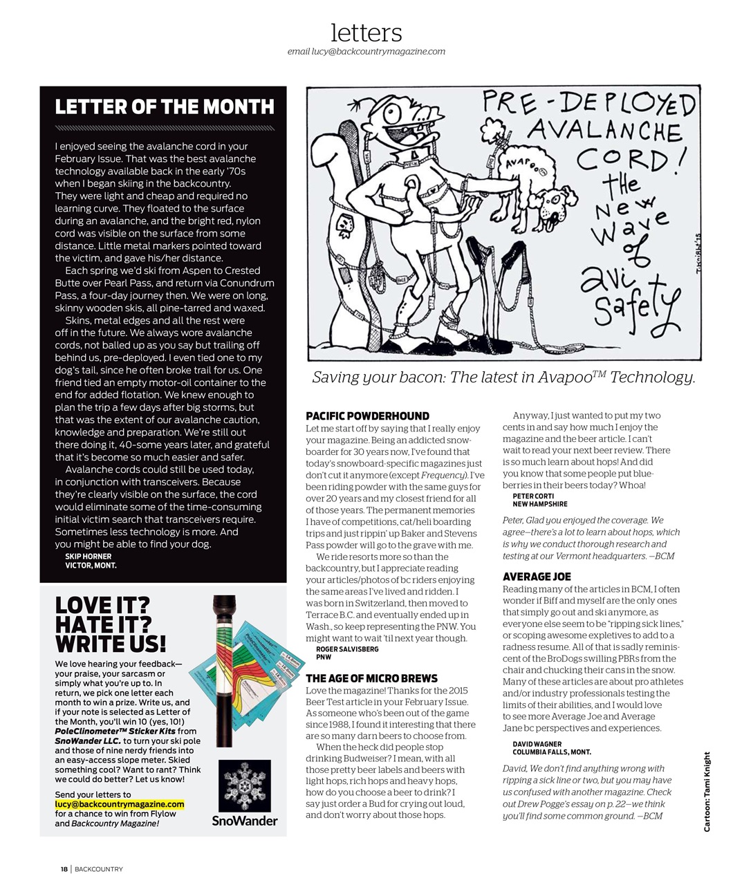 Backcountry Preview Pages