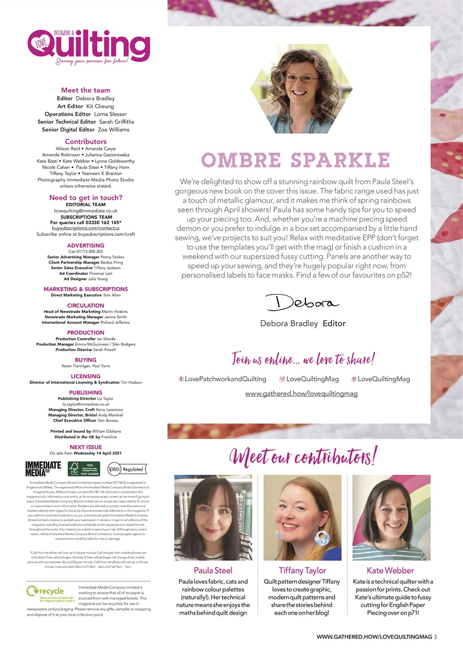 Love Patchwork & Quilting Preview Pages