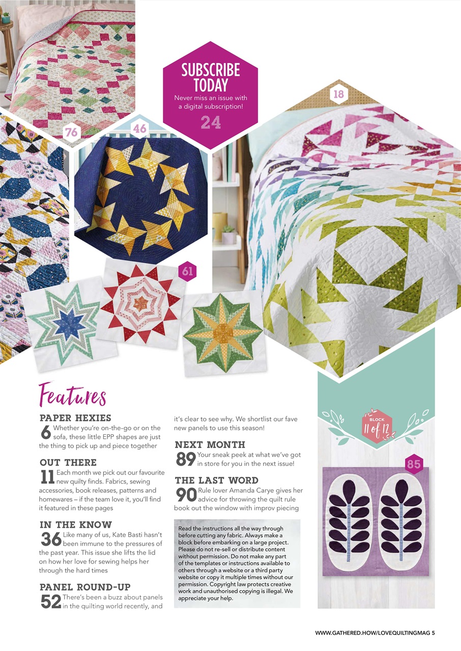 Love Patchwork & Quilting Preview Pages