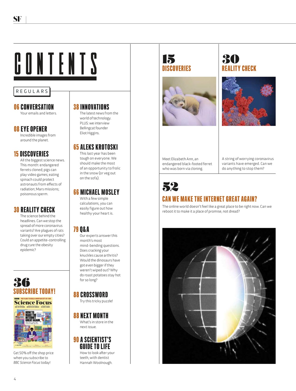BBC Science Focus Magazine Preview Pages