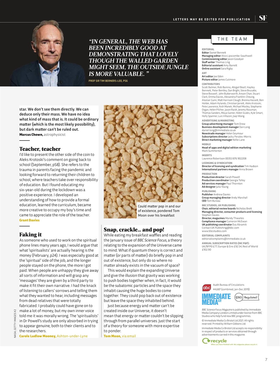 BBC Science Focus Magazine Preview Pages