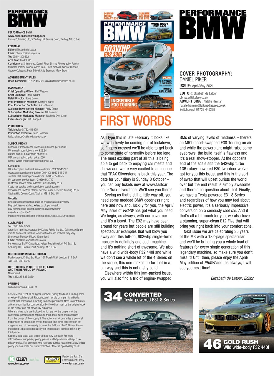 Performance BMW Preview Pages