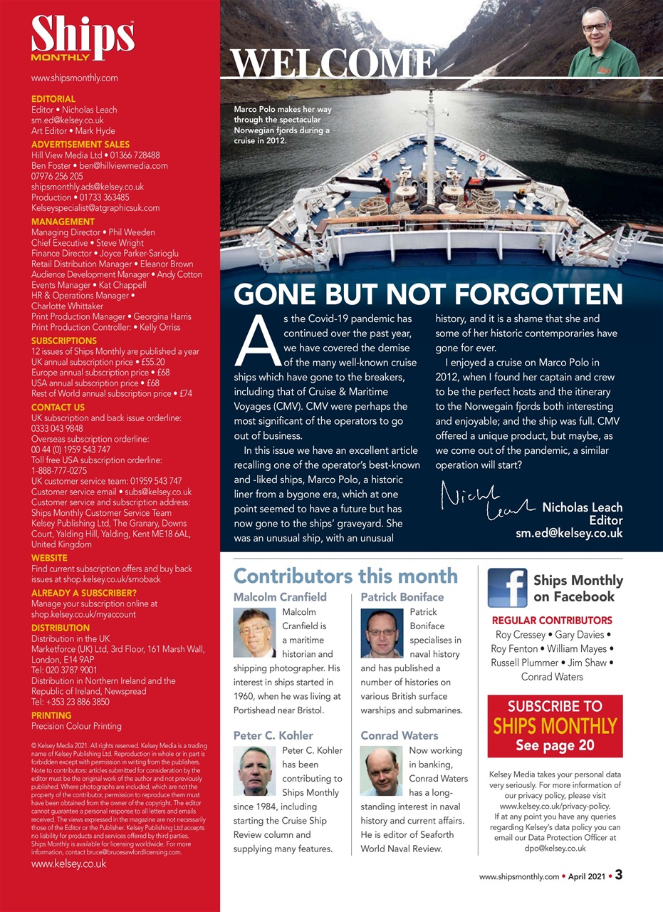 Ships Monthly Preview Pages