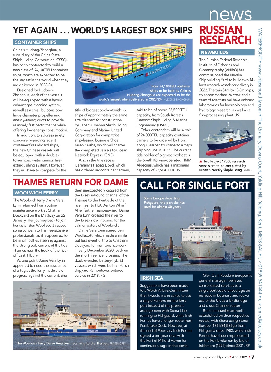 Ships Monthly Preview Pages