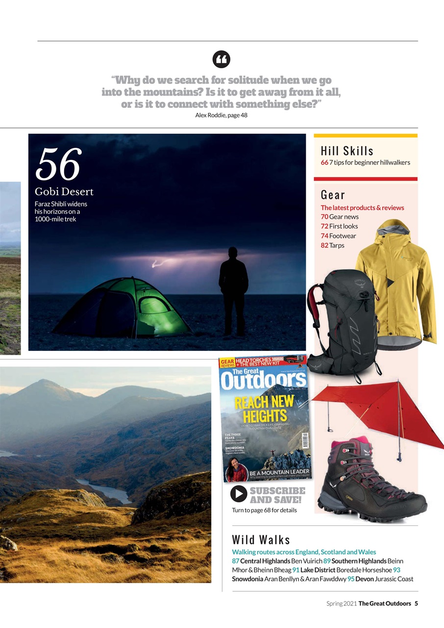 TGO - The Great Outdoors Magazine Preview Pages