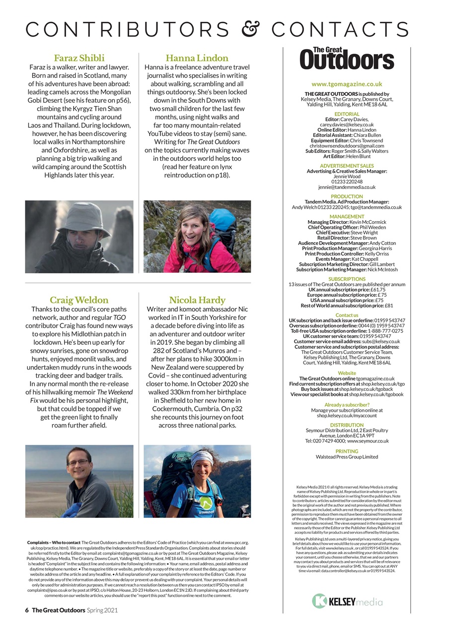 TGO - The Great Outdoors Magazine Preview Pages