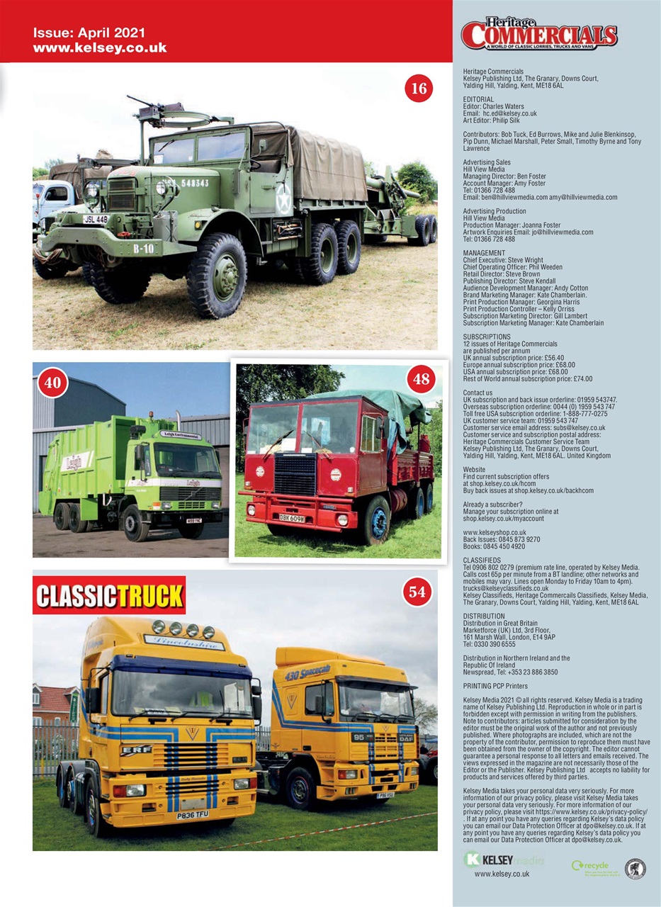 Heritage Commercials Magazine Preview Pages