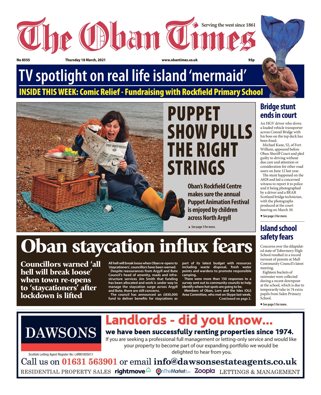 The Oban Times & Lochaber Times Preview Pages