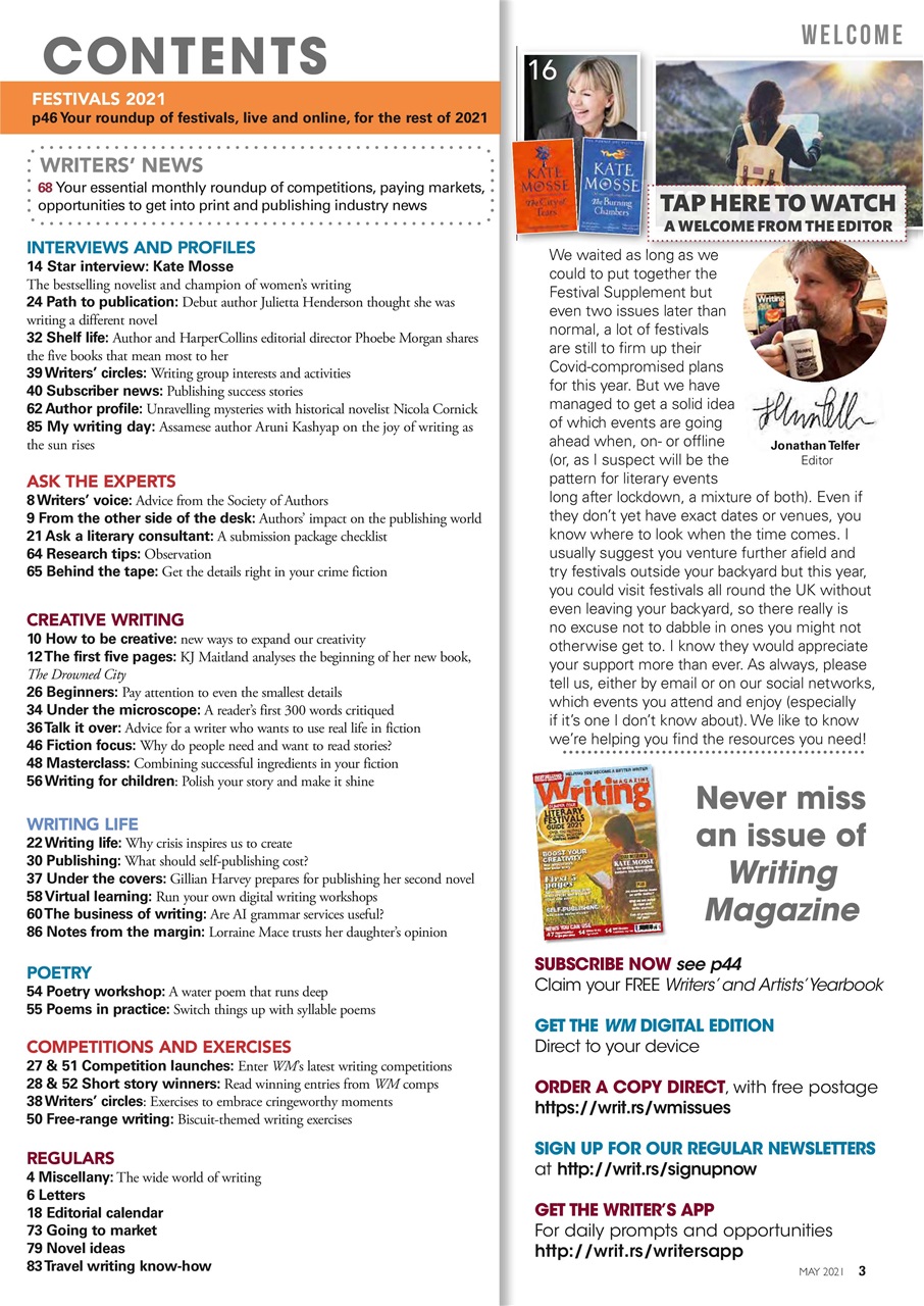 Writing Magazine Preview Pages