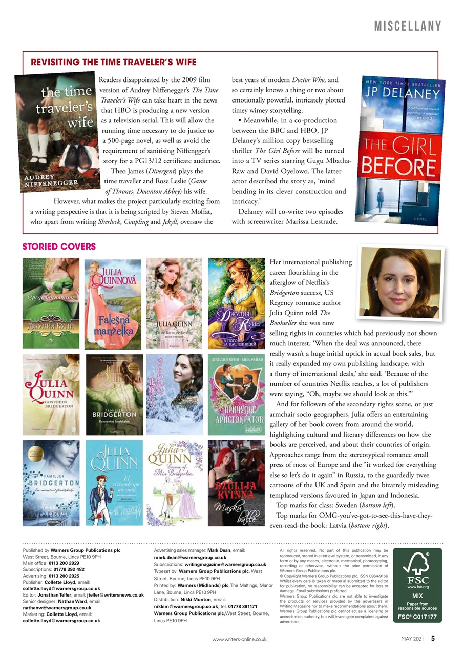 Writing Magazine Preview Pages