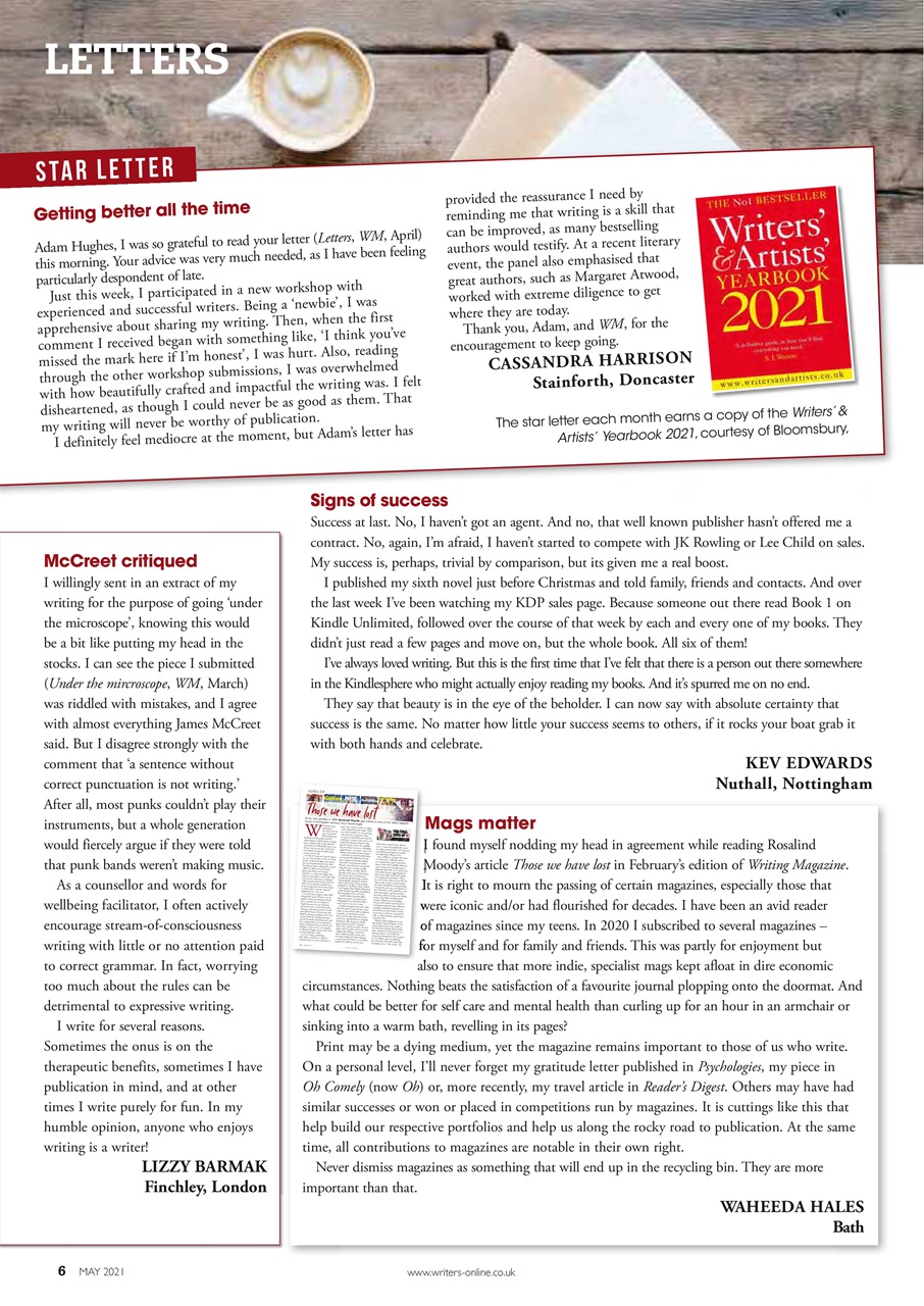 Writing Magazine Preview Pages