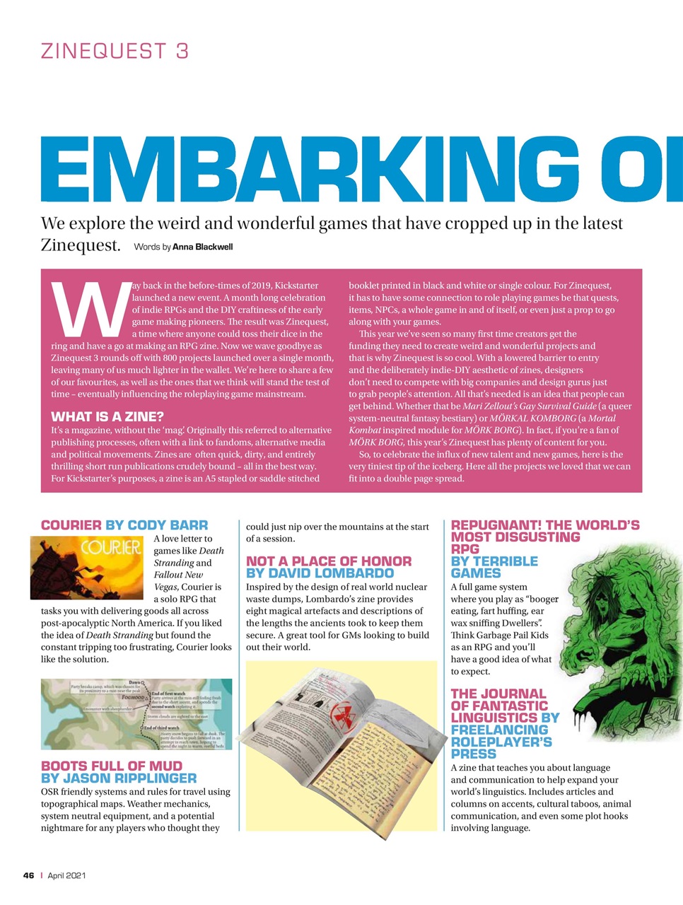 Tabletop Gaming Preview Pages