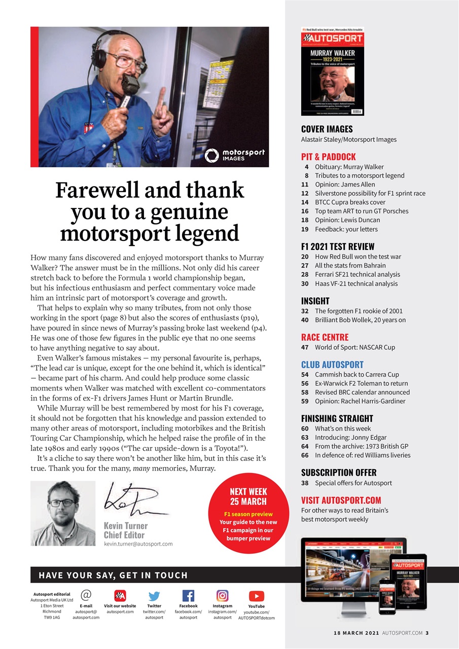 Autosport Preview Pages