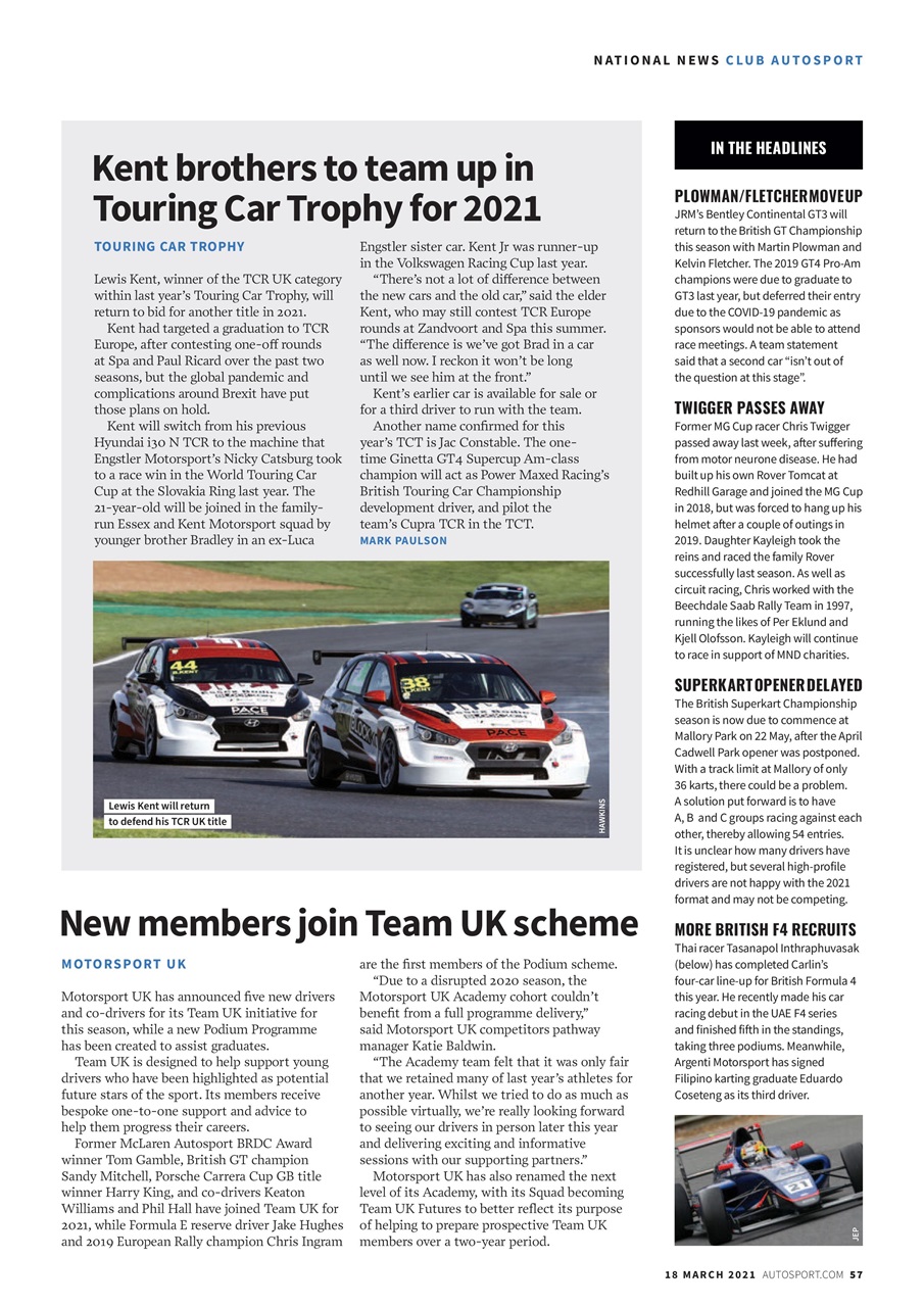 Autosport Preview Pages