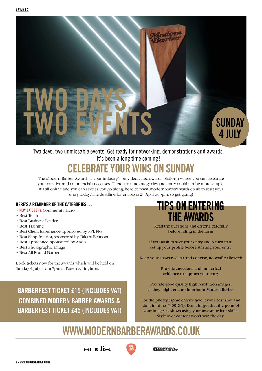 Modern Barber Preview Pages