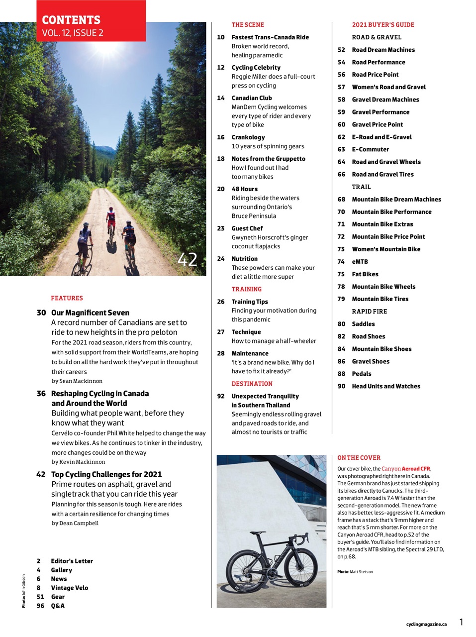 Canadian Cycling Magazine Preview Pages