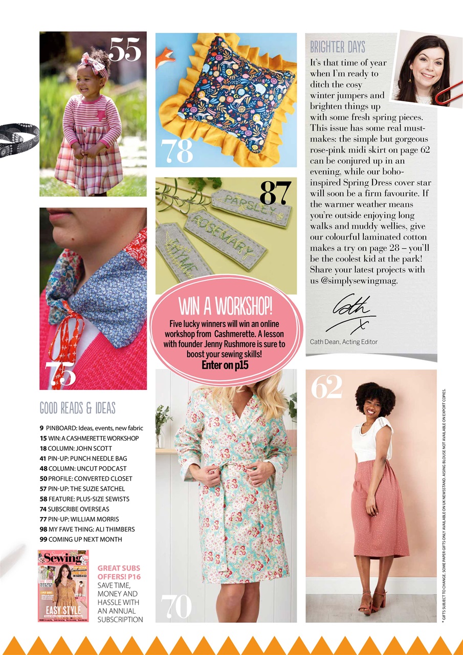 Simply Sewing Preview Pages