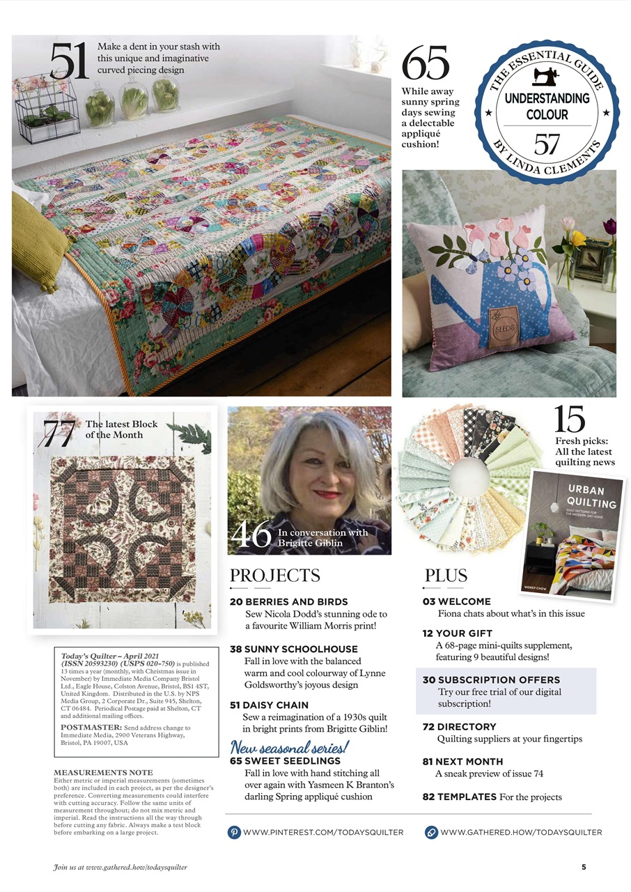 Today’s Quilter Preview Pages