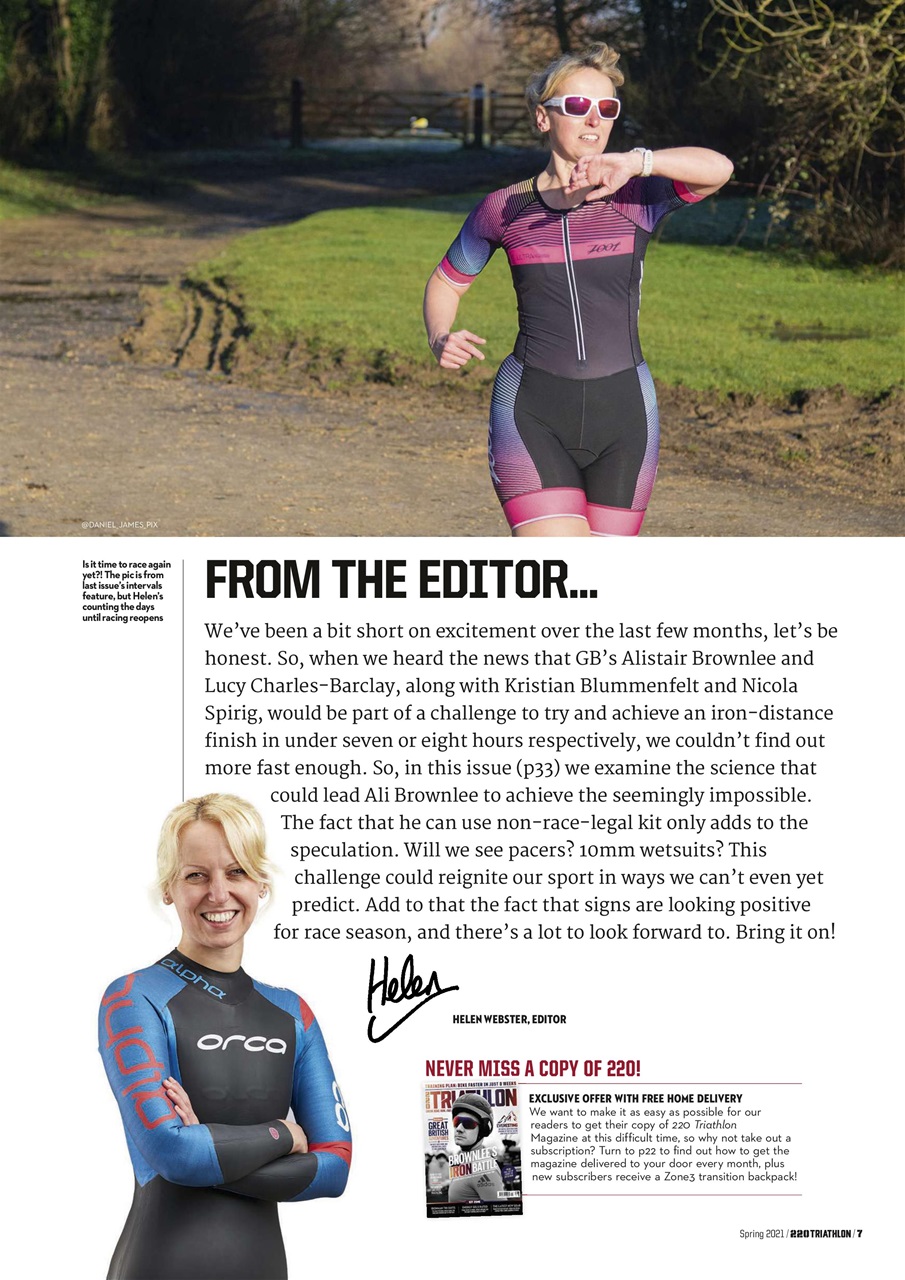220 Triathlon Magazine Preview Pages