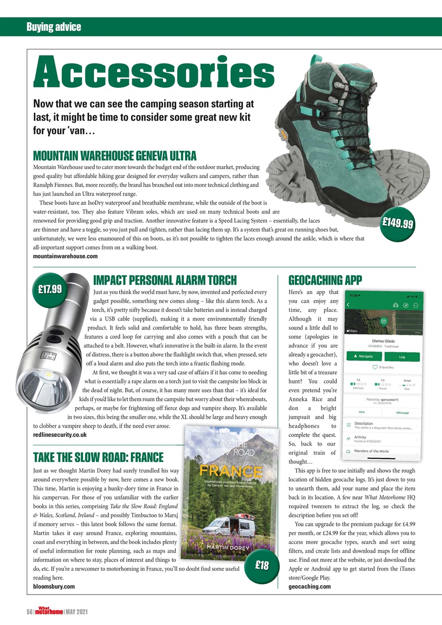 What Motorhome magazine Preview Pages