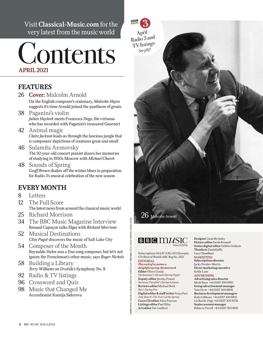 BBC Music Magazine Preview Pages
