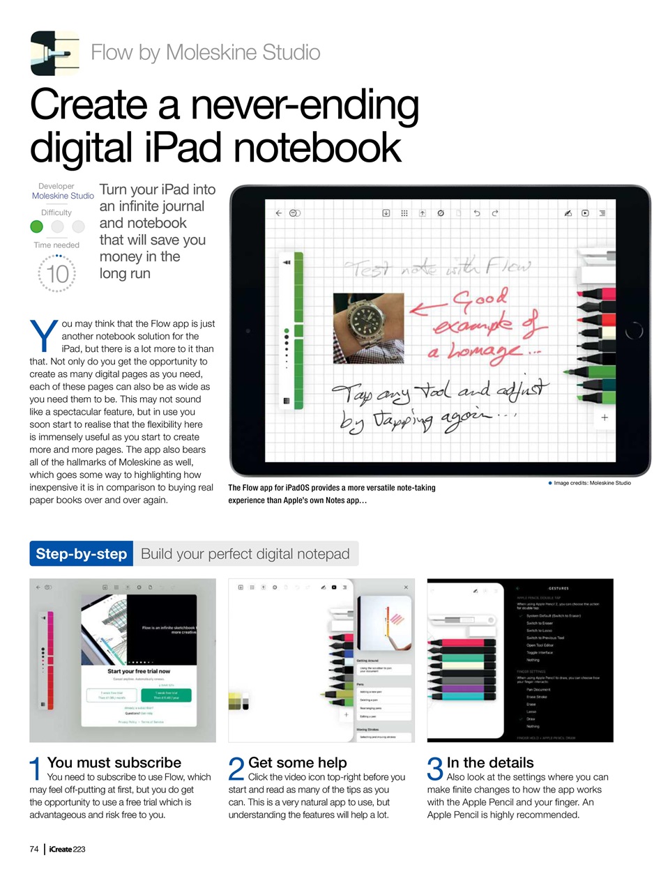 iCreate Preview Pages