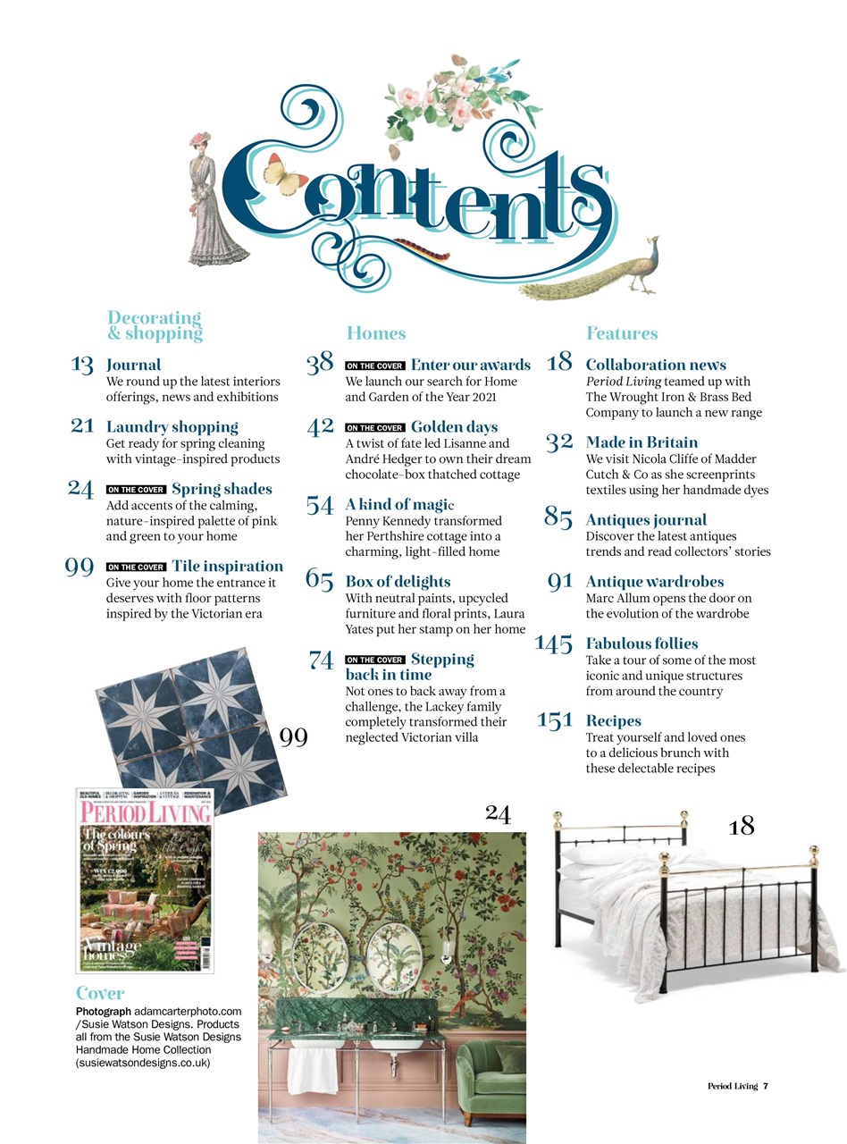 Period Living Magazine Preview Pages