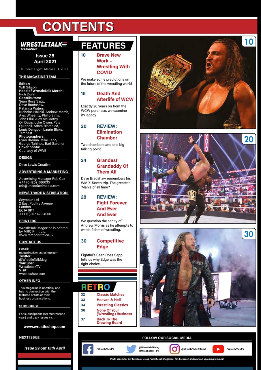 Wrestletalk Magazine Preview Pages